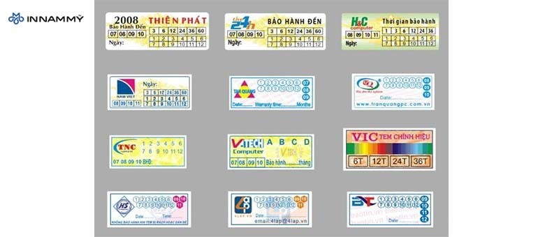 In tem bảo hành giá rẻ tại In Nam Mỹ